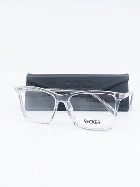 Becker HC 16078 C2 55mm. Clear Transparent Fashion Italian Unisex Eyeglasses.